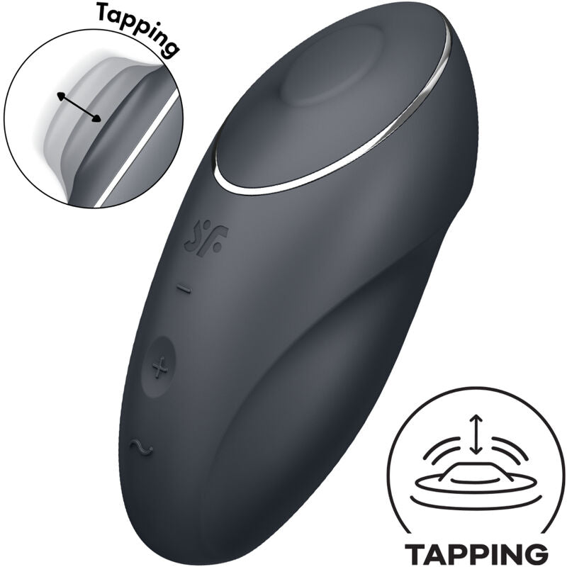 Satisfyertap & Climax 1 Lay-On Vibrator Black | Niks.fi verkkokauppa