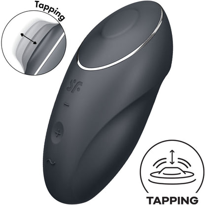 Satisfyertap & Climax 1 Lay-On Vibrator Black | Niks.fi verkkokauppa