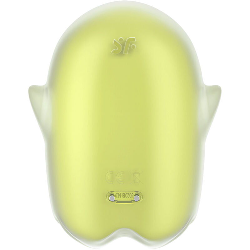 Satisfyerglowing Ghost Air Pulse & Vibrator Yellow | Niks.fi verkkokauppa