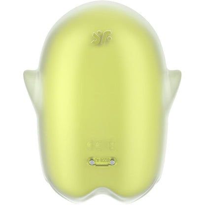 Satisfyerglowing Ghost Air Pulse & Vibrator Yellow | Niks.fi verkkokauppa