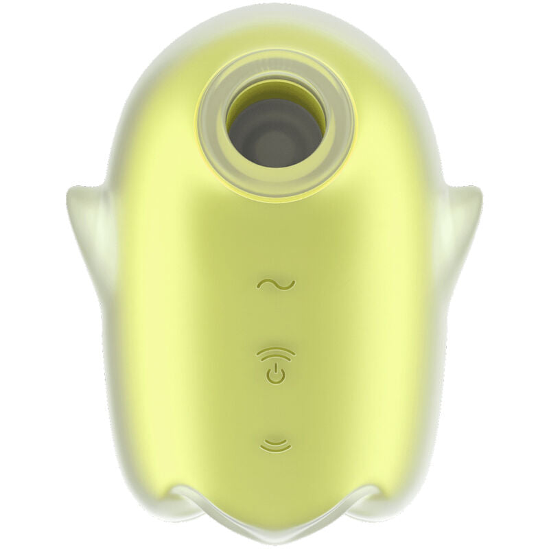 Satisfyerglowing Ghost Air Pulse & Vibrator Yellow | Niks.fi verkkokauppa
