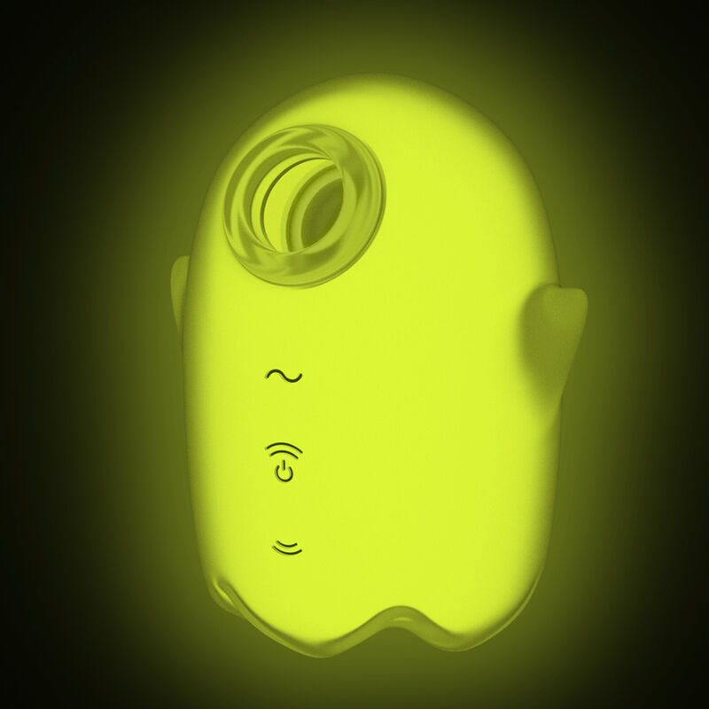 Satisfyerglowing Ghost Air Pulse & Vibrator Yellow | Niks.fi verkkokauppa