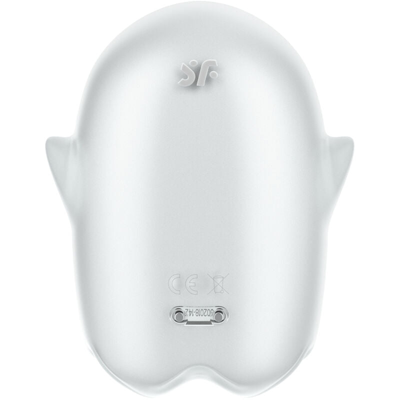 Satisfyerglowing Ghost Air Pulse & Vibrator White | Niks.fi verkkokauppa