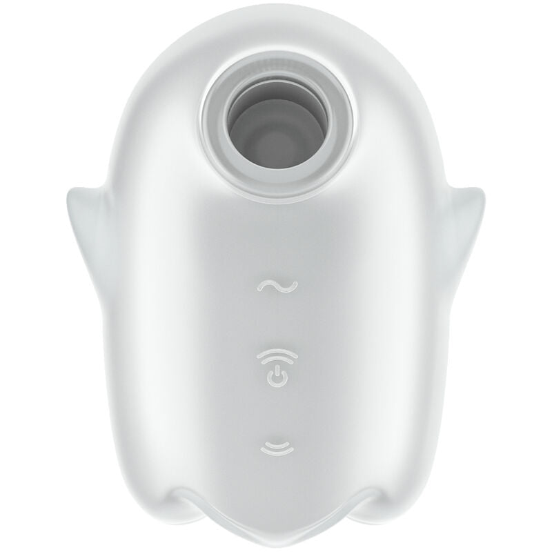 Satisfyerglowing Ghost Air Pulse & Vibrator White | Niks.fi verkkokauppa