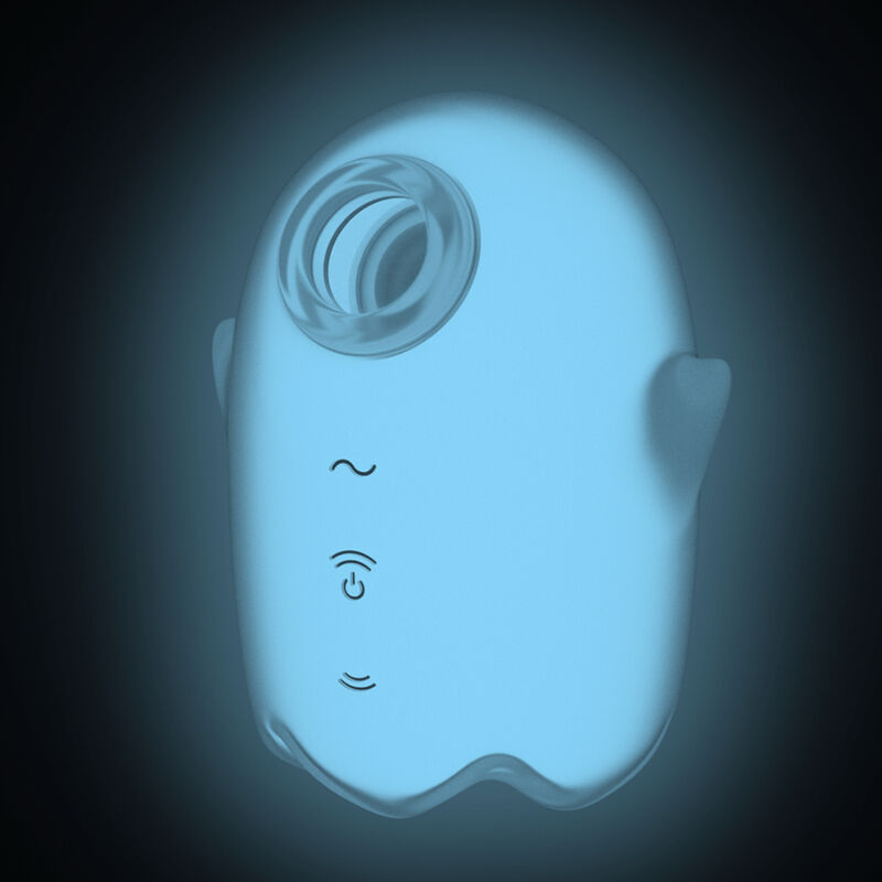 Satisfyerglowing Ghost Air Pulse & Vibrator White | Niks.fi verkkokauppa