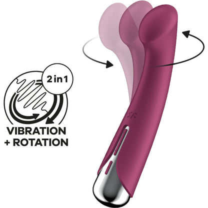 Satisfyerspinning G-Sport 1 Rotator Vibrator Red | Niks.fi verkkokauppa