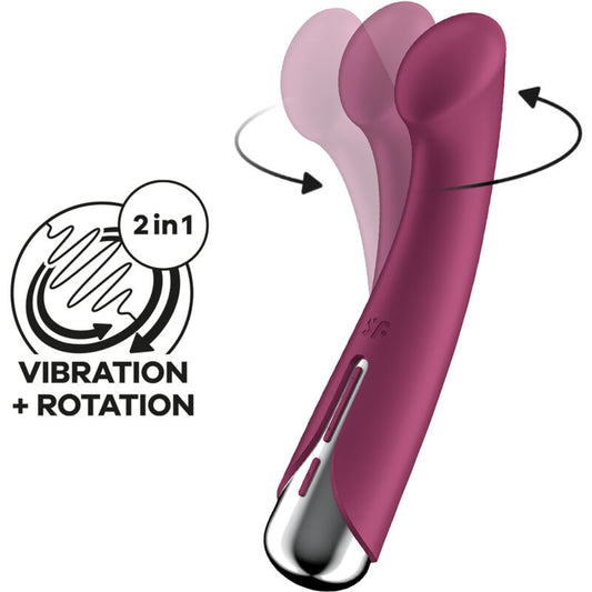 Satisfyerspinning G-Sport 1 Rotator Vibrator Red | Niks.fi verkkokauppa