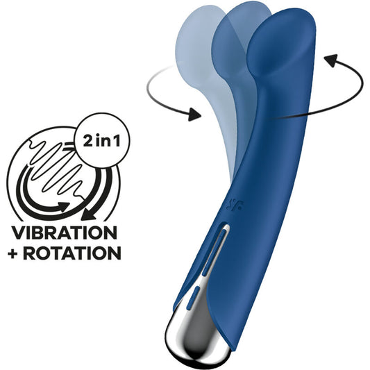 Satisfyerspinning G-Sport 1 Rotator Vibrator Blue | Niks.fi verkkokauppa