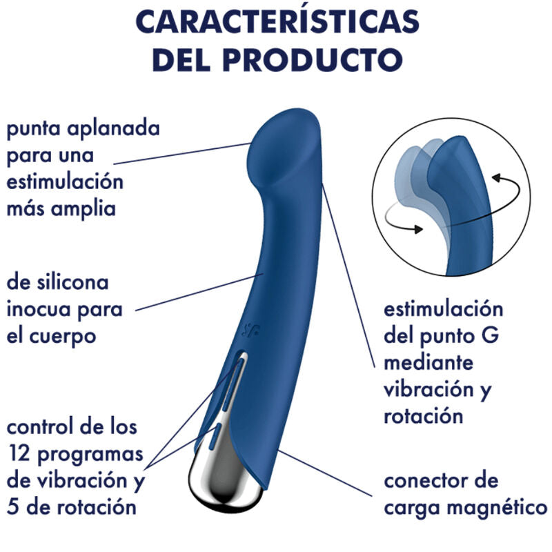 Satisfyerspinning G-Sport 1 Rotator Vibrator Blue | Niks.fi verkkokauppa