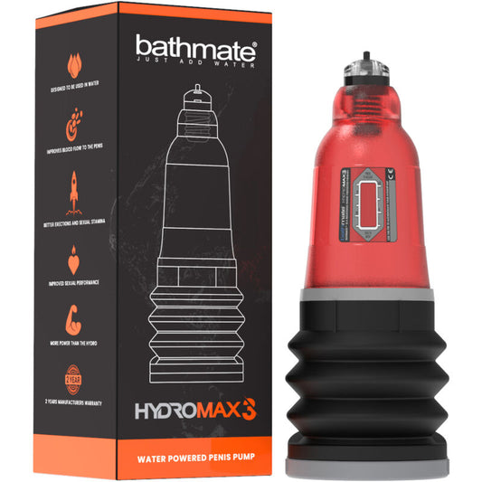 Hydromax 3 penispumppu Punainen | Niks.fi verkkokauppa