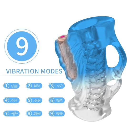 Armony Masturbator Finger & Vibrator Blue Gradient | Niks.fi verkkokauppa