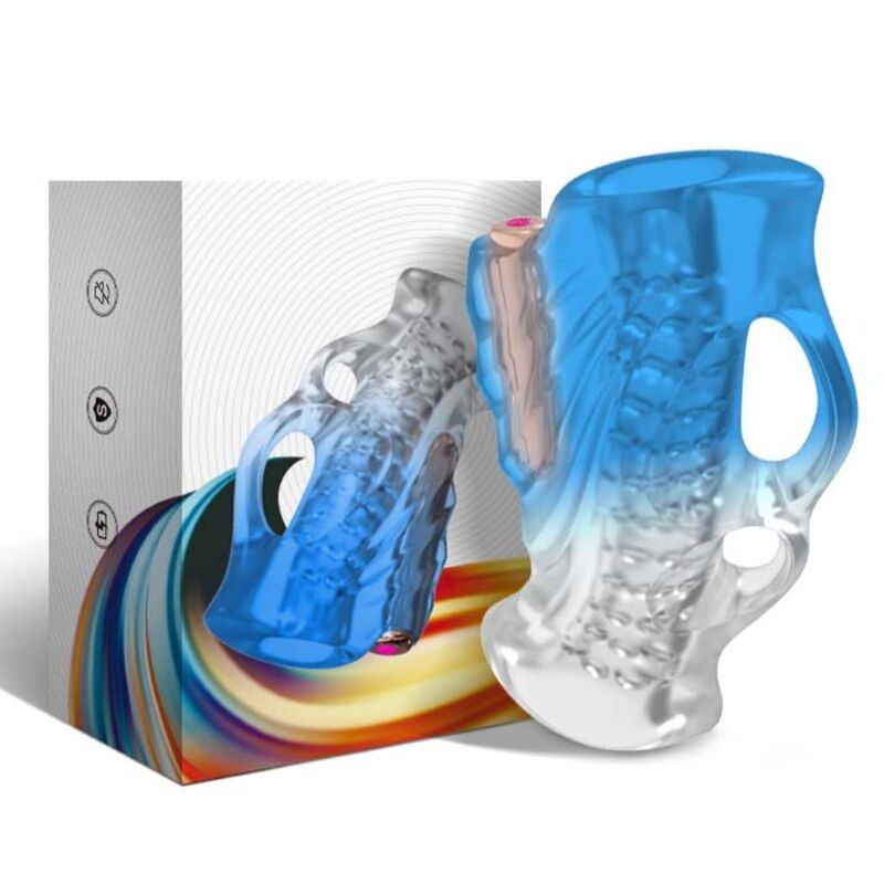 Armony Masturbator Finger & Vibrator Blue Gradient | Niks.fi verkkokauppa
