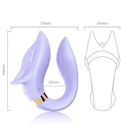 Armony Fox Vibrator For Couples Remote Control Purple | Niks.fi verkkokauppa