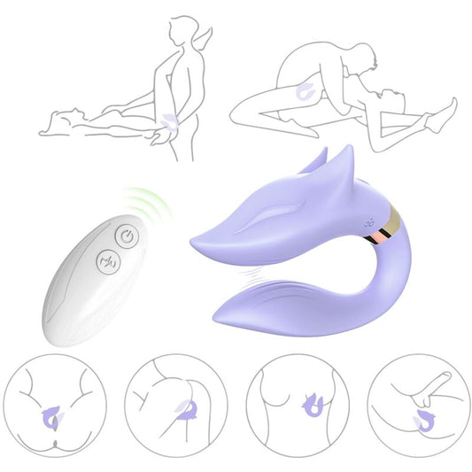 Armony Fox Vibrator For Couples Remote Control Purple | Niks.fi verkkokauppa