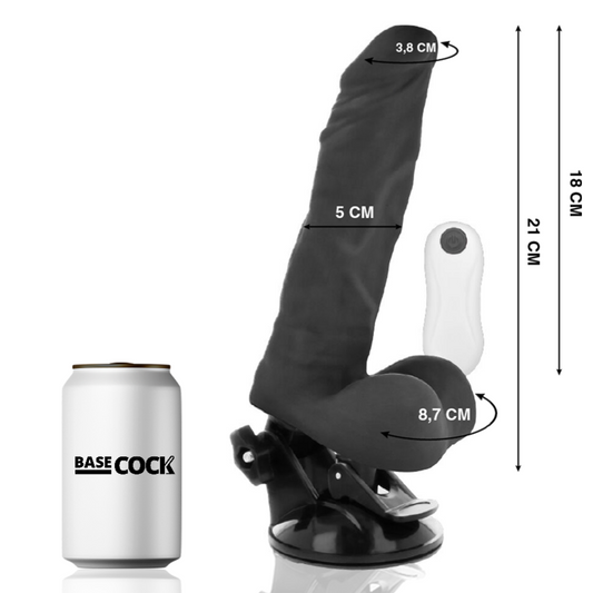 Basecock Vibrador Articulable Control Remoto Negro 21 Cm O- 5 Cm | Niks.fi verkkokauppa