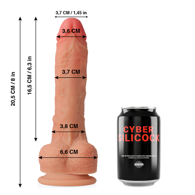 Cyber Silicock Connor Ultra Realistic Soft Liquid Silicone 20.5 Cm -O 3.7 Cm | Niks.fi verkkokauppa