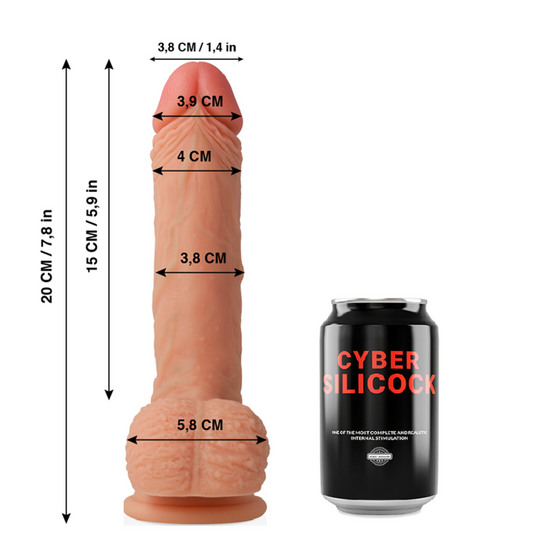 Cyber Silicock Freeman Ultra Realistic Soft Liquid Silicone 20 Cm -O 3.8 Cm | Niks.fi verkkokauppa