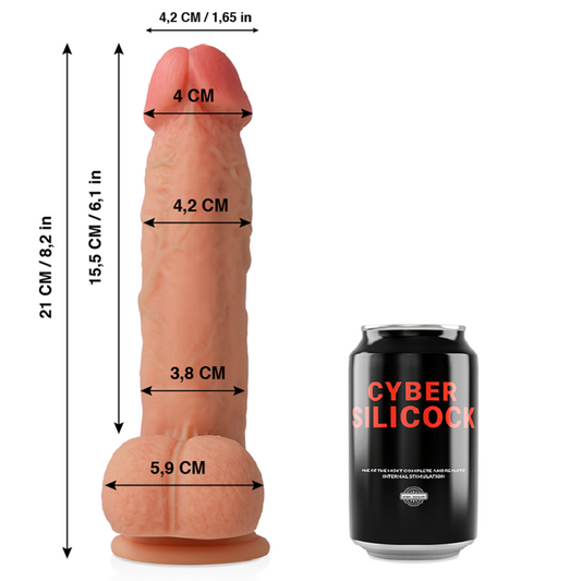 Cyber Silicock Saul Ultra Realistic Soft Liquid Silicone 21 Cm -O 4.2 Cm | Niks.fi verkkokauppa