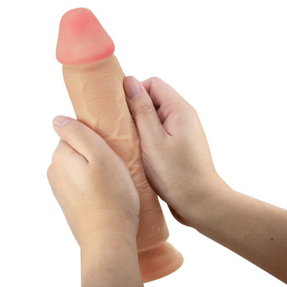 Pretty Lovesliding Skin Series Realistic Dildo With Sliding Skin Suction Cup Flesh 23.4 Cm | Niks.fi verkkokauppa