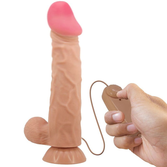 Pretty Lovesliding Skin Series Realistic Dildo With Sliding Skin Suction Cup Remote Control Flesh 24 Cm | Niks.fi verkkokauppa