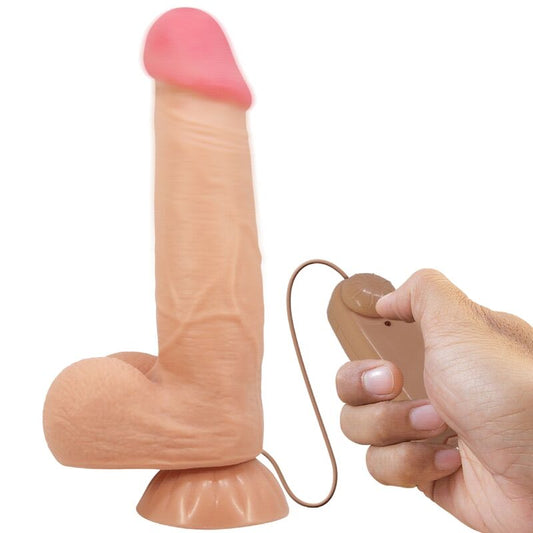 Pretty Lovesliding Skin Series Realistic Dildo With Sliding Skin Suction Cup Remote Control Flesh 21.8 Cm | Niks.fi verkkokauppa
