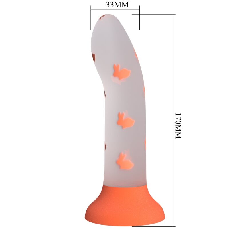 Pretty Love Magical Nightfall Dildo Without Vibration Luminous Orange | Niks.fi verkkokauppa