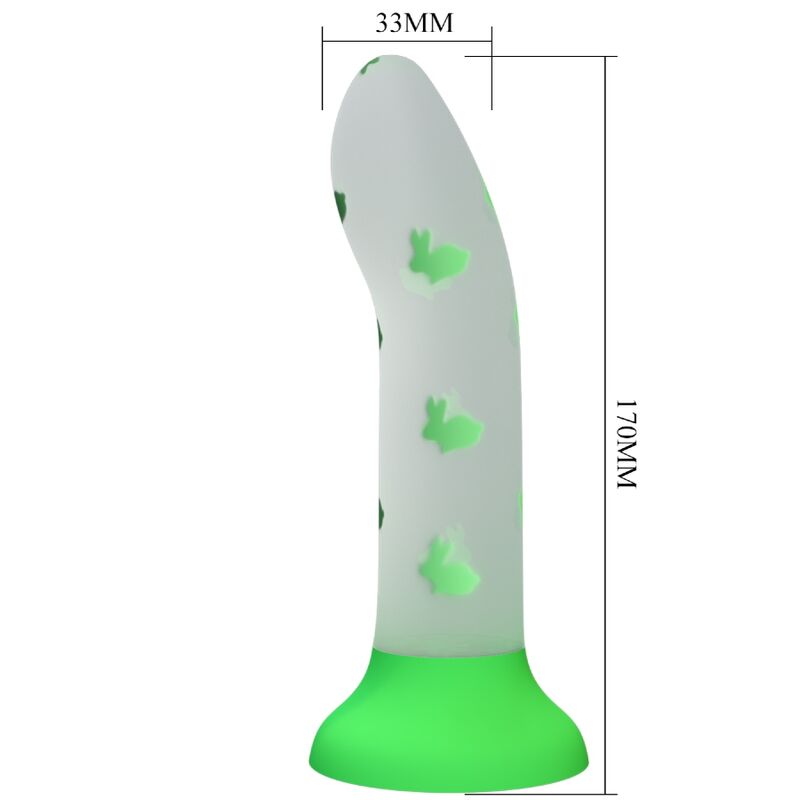 Pretty Love Magical Nightfall Dildo Without Vibration Luminous Green | Niks.fi verkkokauppa