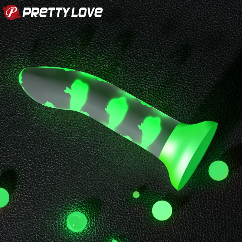 Pretty Love Magical Nightfall Dildo Without Vibration Luminous Green | Niks.fi verkkokauppa