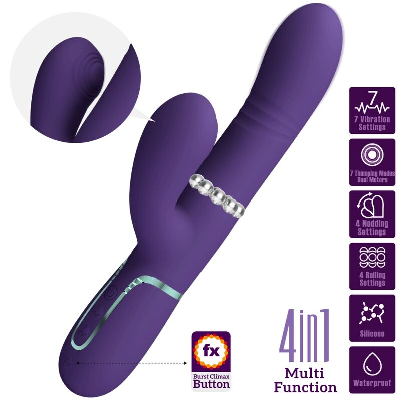 Pretty Lovemultifunction G-Spot Vibrator Purple | Niks.fi verkkokauppa