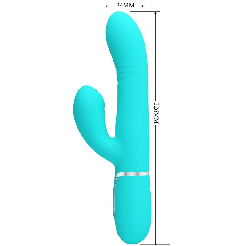 Pretty Lovemultifunction G-Spot Vibrator Aqua Green | Niks.fi verkkokauppa