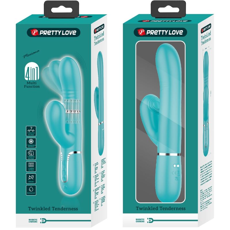 Pretty Lovemultifunction G-Spot Vibrator Aqua Green | Niks.fi verkkokauppa