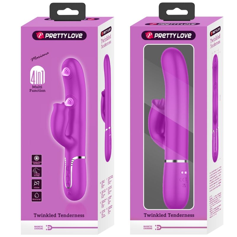 Pretty Loverabbit Vibrator With Licking Fuchsia | Niks.fi verkkokauppa