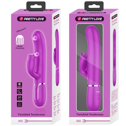 Pretty Loverabbit Vibrator With Licking Fuchsia | Niks.fi verkkokauppa