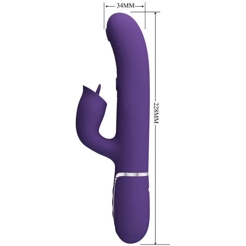Pretty Loverabbit Vibrator With Licking Purple | Niks.fi verkkokauppa