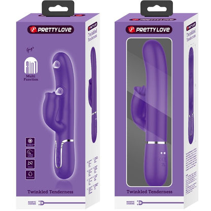 Pretty Loverabbit Vibrator With Licking Purple | Niks.fi verkkokauppa