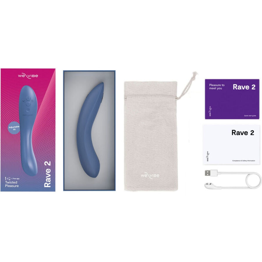 We-Vibe Rave 2 G-Spot Vibrator Blue | Niks.fi verkkokauppa