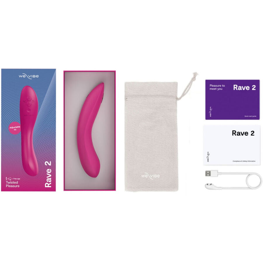 We-Vibe Rave 2 G-Spot Vibrator Pink | Niks.fi verkkokauppa
