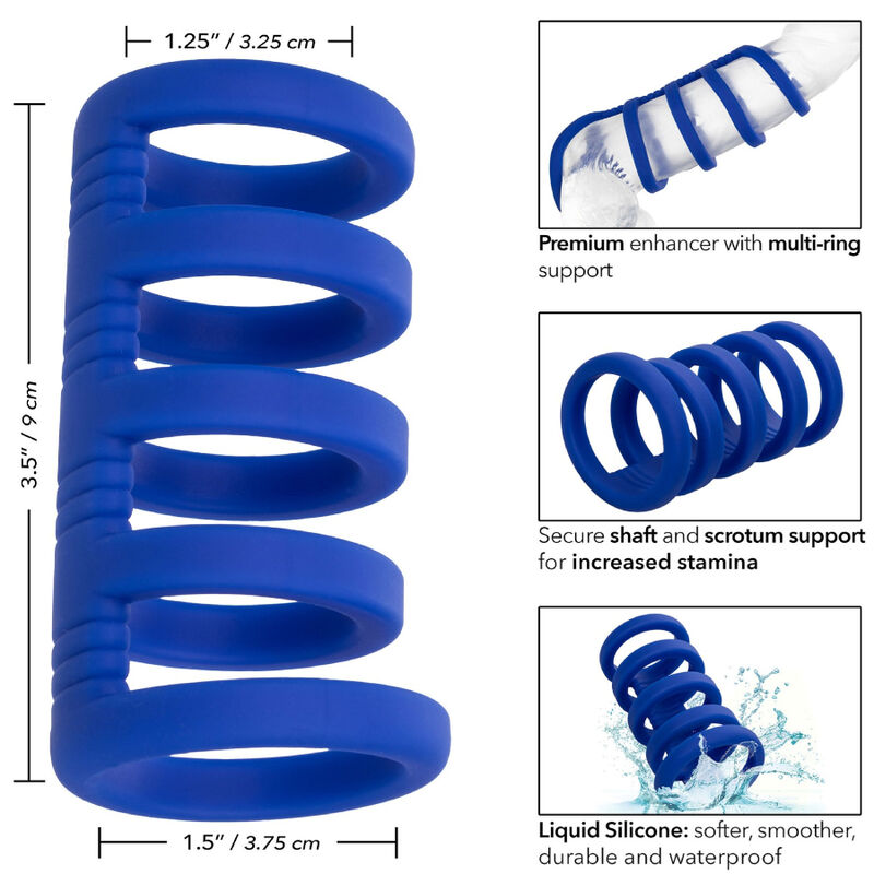 Calexotics Admiral Xtreme Cage Blue | Niks.fi verkkokauppa