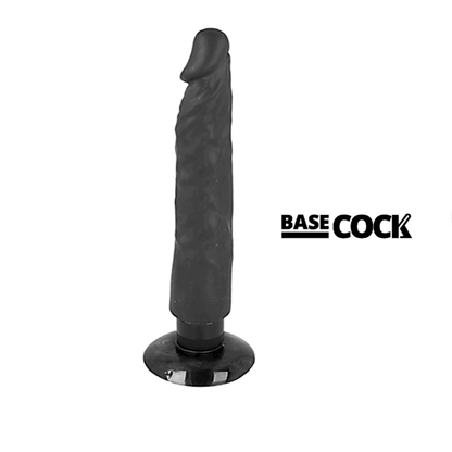 Basecock Realistic Vibrator 2-1 Black 20 Cm O- 4 Cm | Niks.fi verkkokauppa