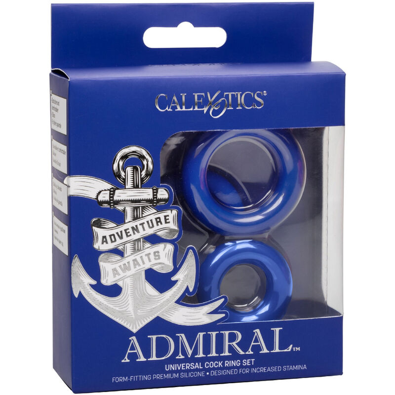 Calexotics Admiral Cock Ring Set Blue | Niks.fi verkkokauppa