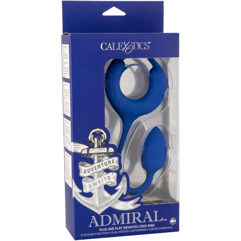 Calexotics Admiral Weighted Cock Ring Blue | Niks.fi verkkokauppa