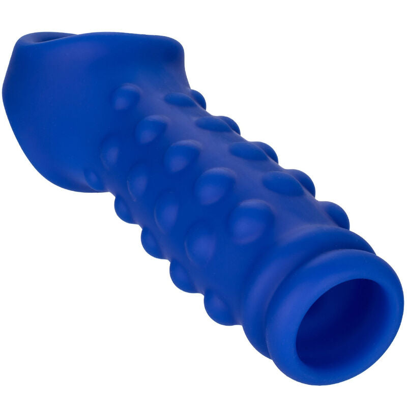 Calexotics Admiral Beaded Penis Cover Liquid Silicone Blue | Niks.fi verkkokauppa