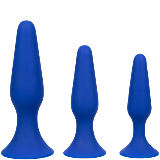 Calexotics Admiral Kit 3 Anal Plug Blue | Niks.fi verkkokauppa