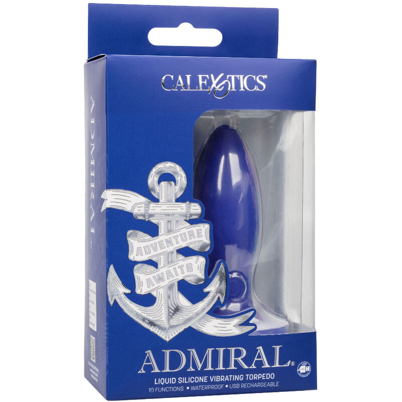 Calexotics Admiral Torpedo Anal Plug Vibrator Blue | Niks.fi verkkokauppa
