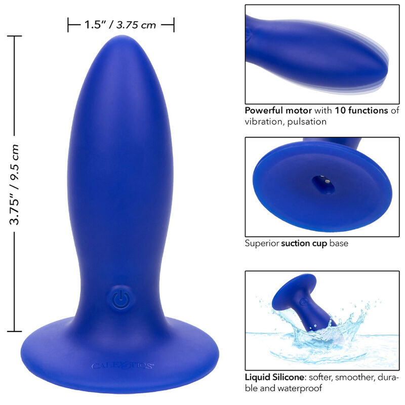 Calexotics Admiral Torpedo Anal Plug Vibrator Blue | Niks.fi verkkokauppa