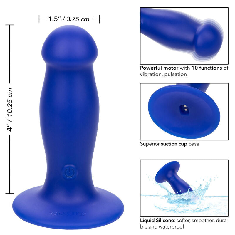 Calexotics Admiral First Mate Anal Plug Vibrator Blue | Niks.fi verkkokauppa