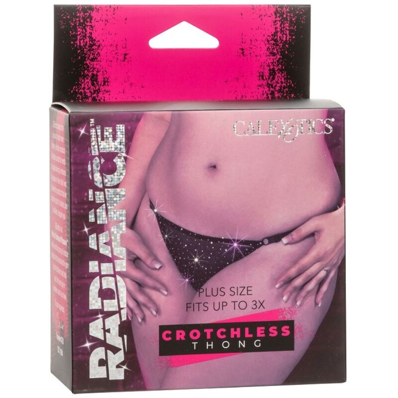 Calexotics Radiance Crotchless Thong Rhine Plus Size | Niks.fi verkkokauppa