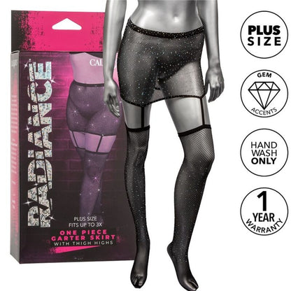 Calexotics Radiance Garter Skirt Thigh Highs Plus Size | Niks.fi verkkokauppa