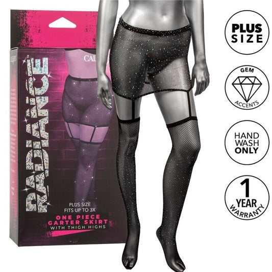 Calexotics Radiance Garter Skirt Thigh Highs Plus Size | Niks.fi verkkokauppa