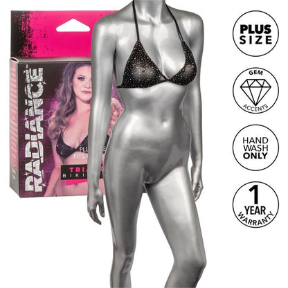 Calexotics Radiance Triangle Bikini Top Rhine Plus Size | Niks.fi verkkokauppa